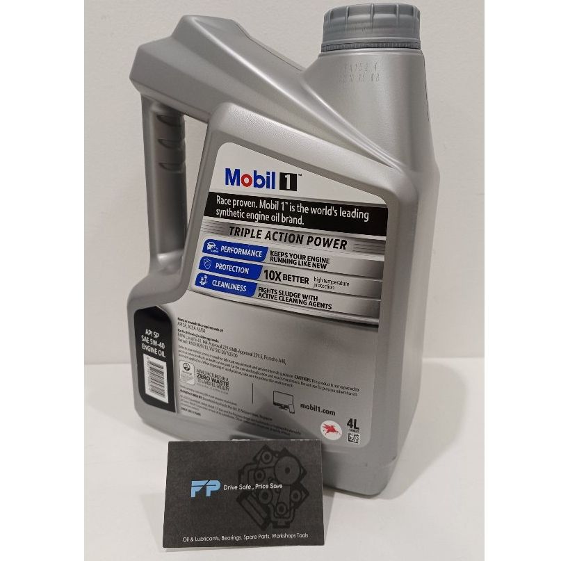 Mobil 1 5W40 Triple Action Power Fully Synthetic Motor Oil 4L _3