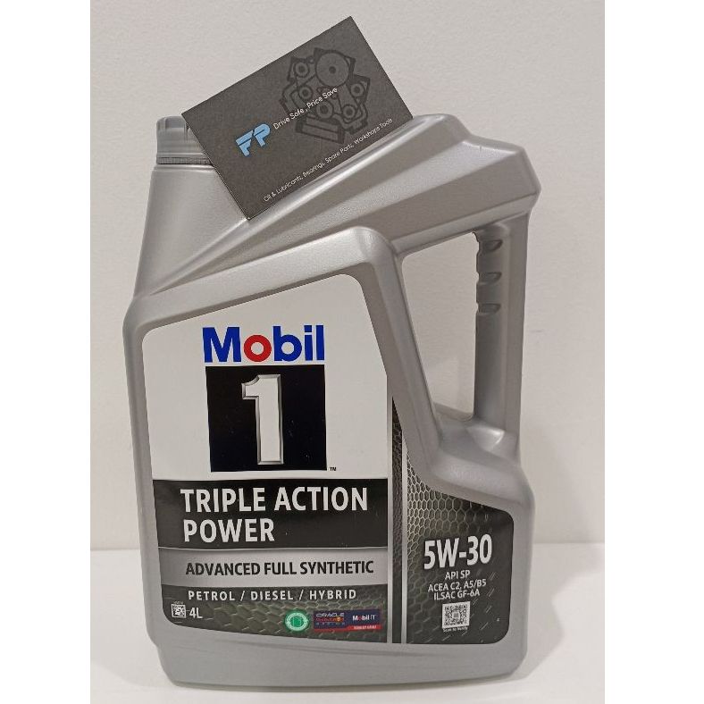 Mobil 1 5W30 Triple Action Power Fully Synthetic Motor Oil 4L _4