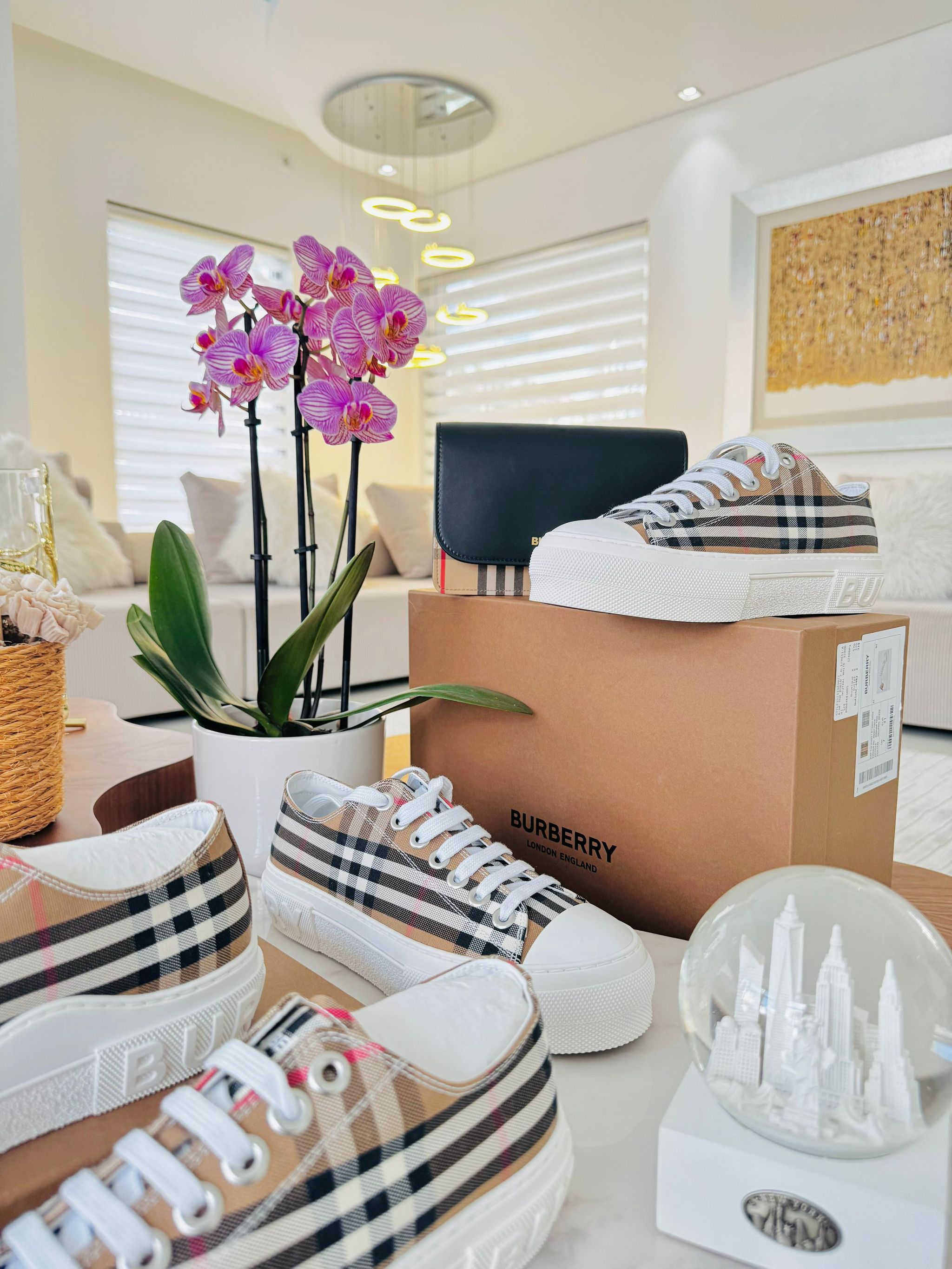 ‼️Promoção - sapatilhas Burberry house check reverse _3