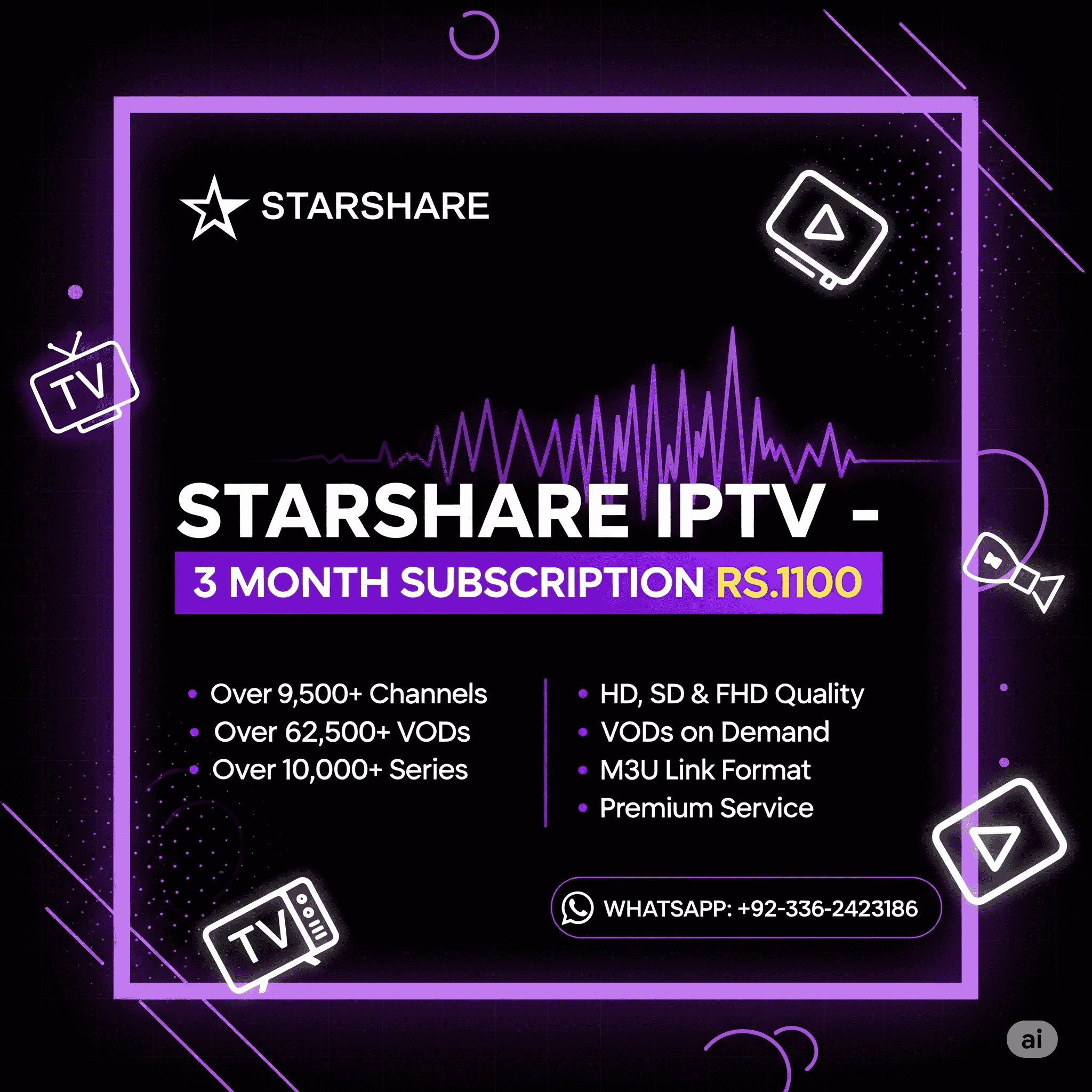 Starshare IPTV 3Month Plan_0