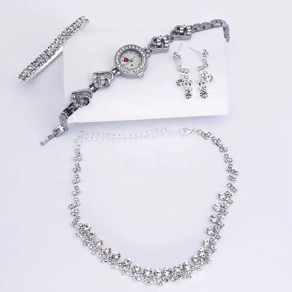 Fashionable Watch for Woman Diamond Quartz Watches Ladies Bracelet Jewelry Set Gifts for Women Bulk Buy_3