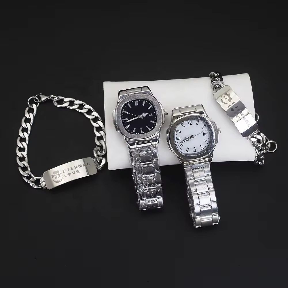 Luxury Couple's Quartz Watches Set Man Watch and Women's Wrist Watch Bracelet Gifts for Women_1