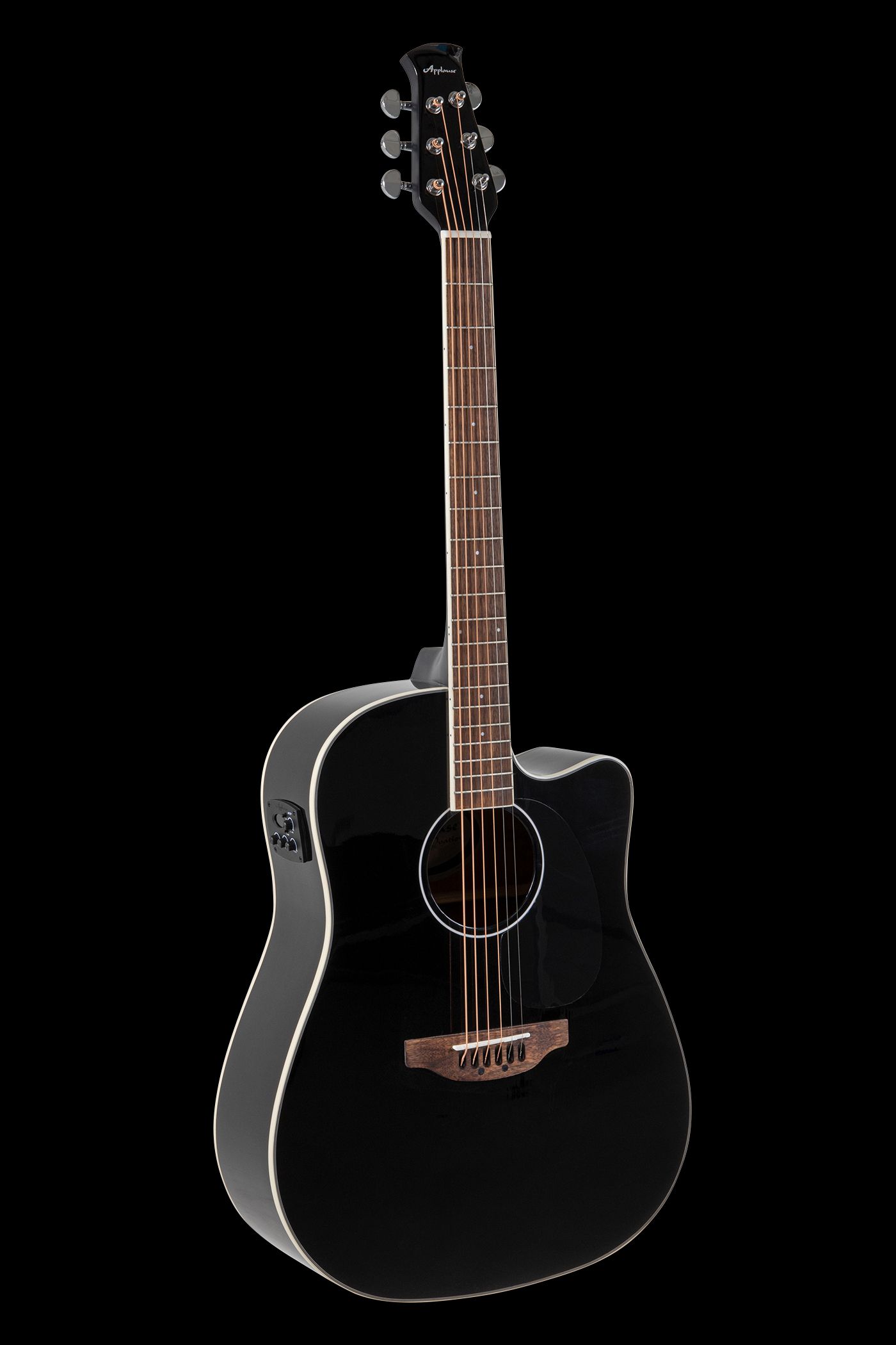 Applause Guitarra electro-acústica Wood Classics AED96-5HG Black Gloss Electro_0