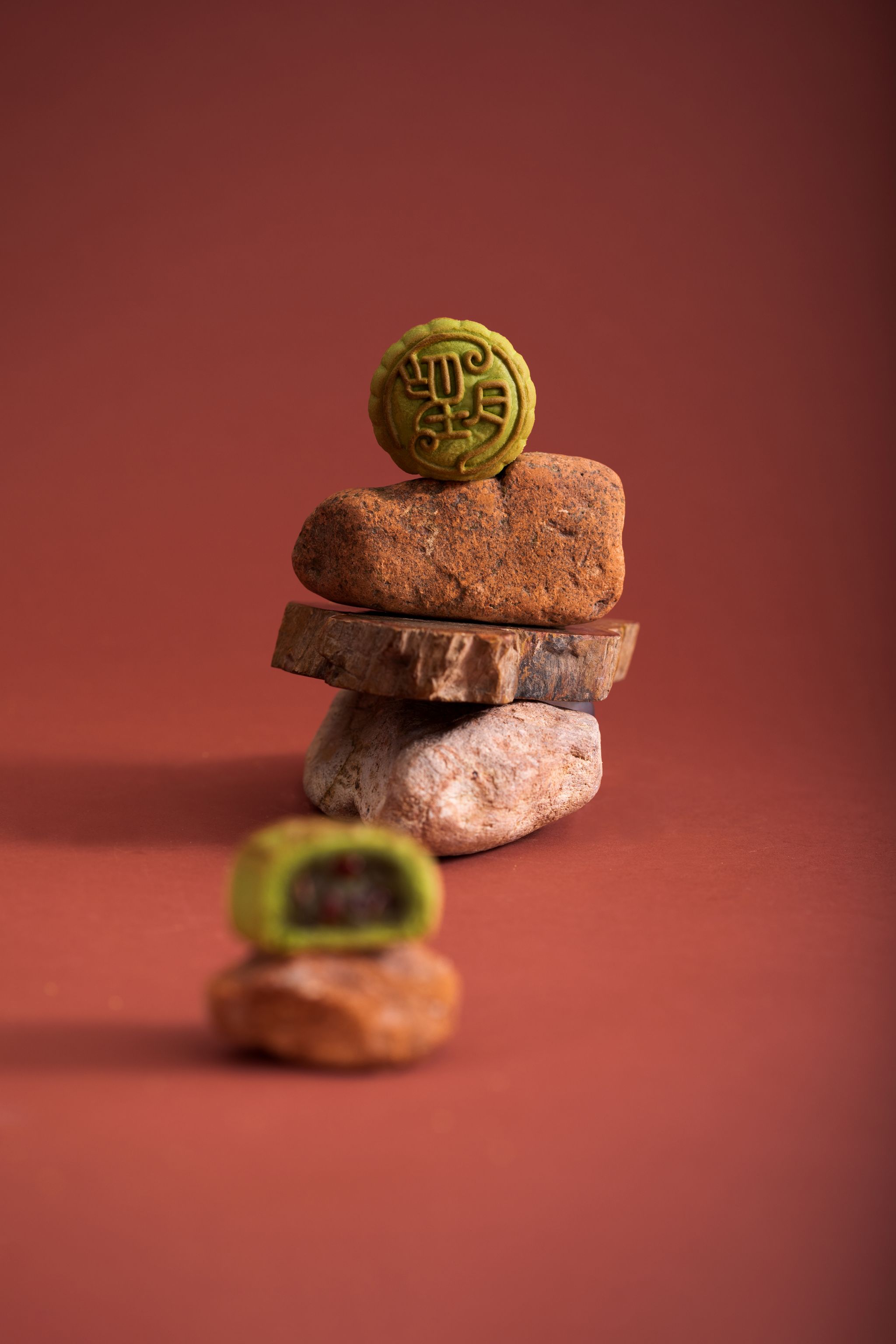 Matcha RedBean Mooncake (4pcs) _1