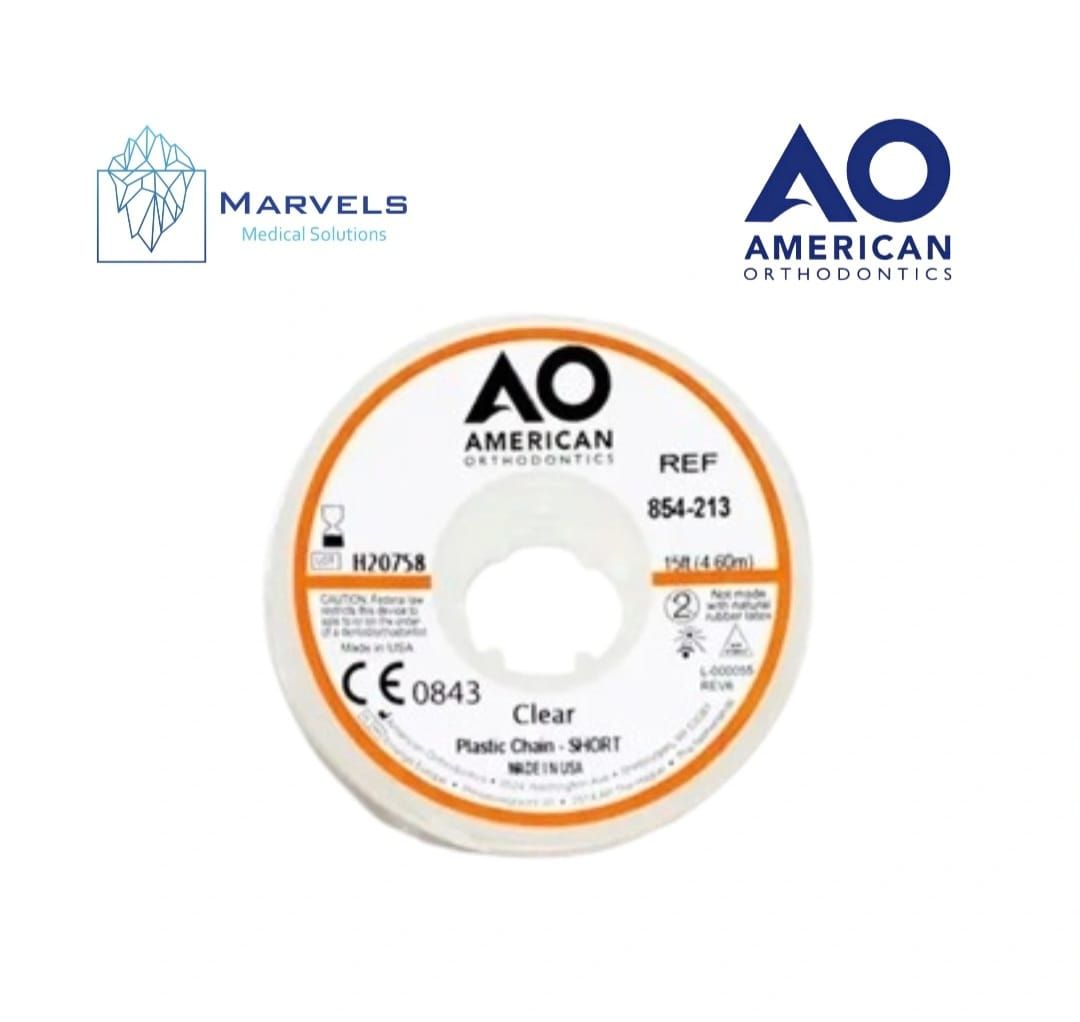 PLASTIC CHAIN 15' SHORT CLEAR_0