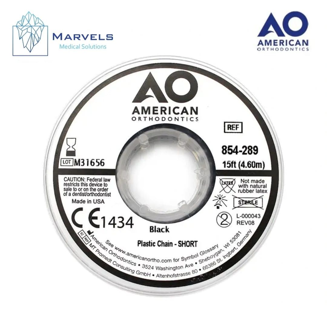 PLASTIC CHAIN 15' SHORT BLACK_0