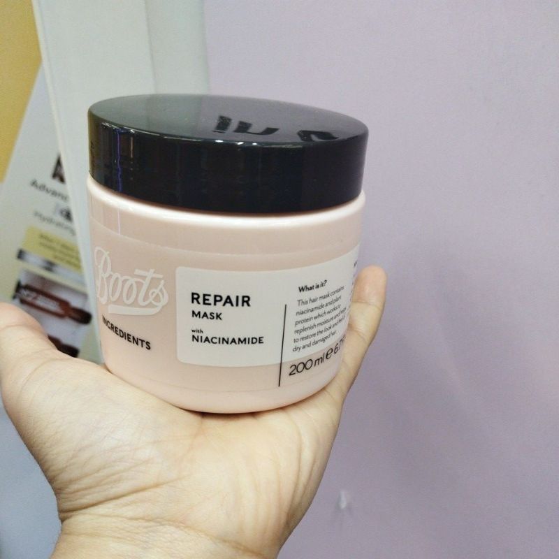 Boots Ingredients Series: Repair Mask with Niacinamide 200ml_0