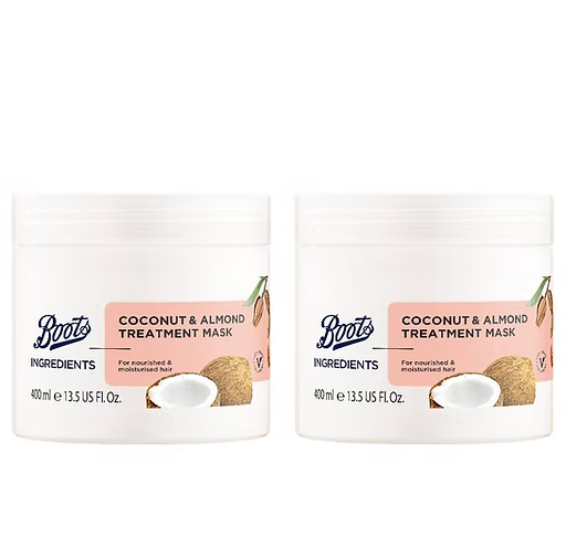 Boots Ingredients Series: Coconut & Almond Treatment Mask 400ml_0