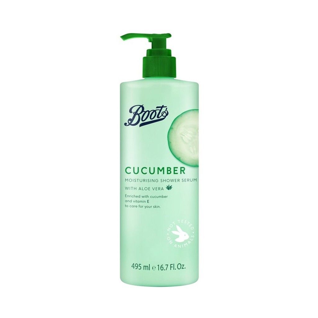 Boots Cucumber Moisturising Shower Serum 495ml_0