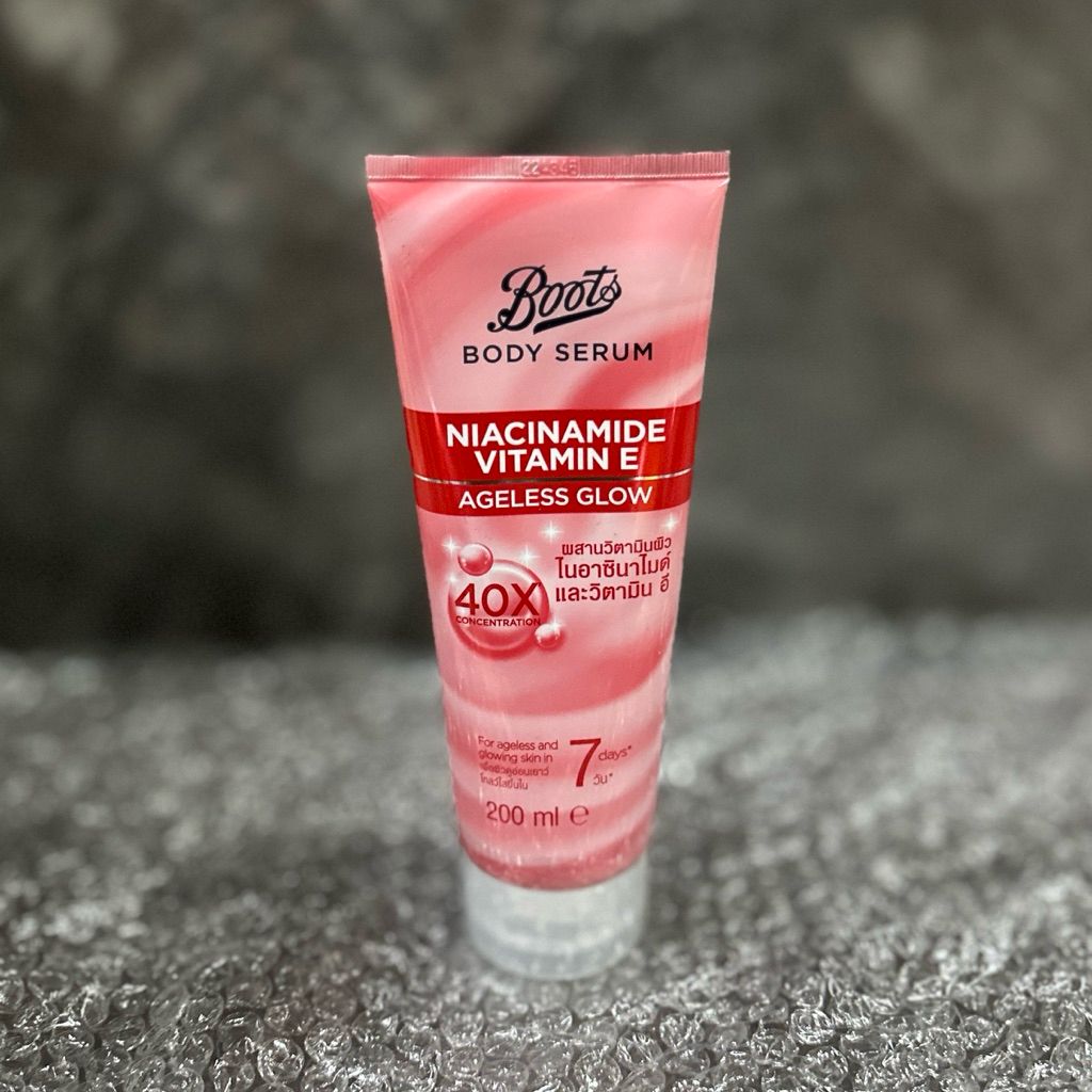 Boots Body Serum Niacinamide Vitamin E Ageless Glow 200ml_0