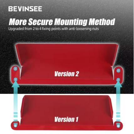 BEVINSEE Version 2 Dynamic Air Inlet Scoop Kit For VW Golf Car MK7/MK7.5 Golf GTI Golf R Audi S3 8V (10007321)_4
