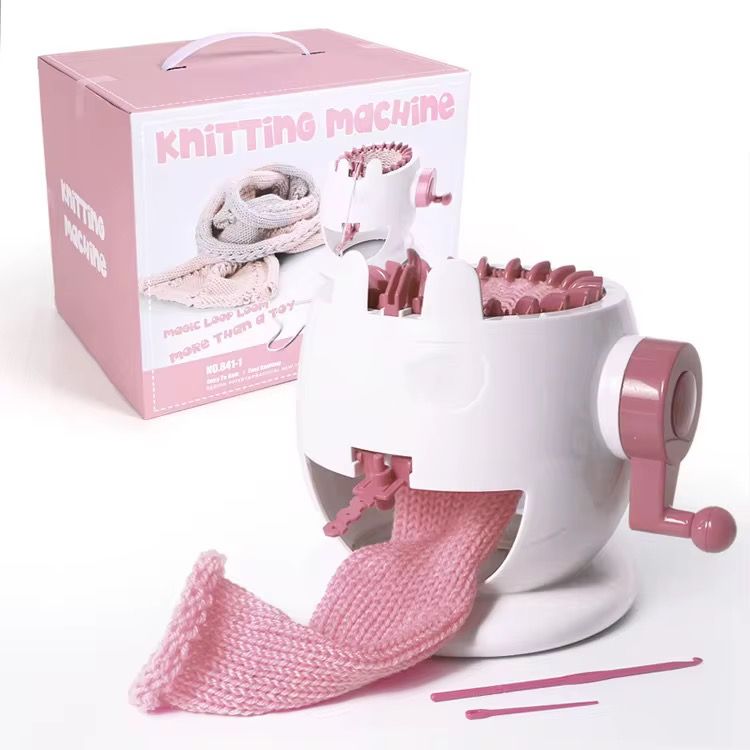 New Design Parent-Child Interaction Cylinder Loom Children's Large 48 Needle Hand Convenient Home Knitting Machine Plastic Yarn_3