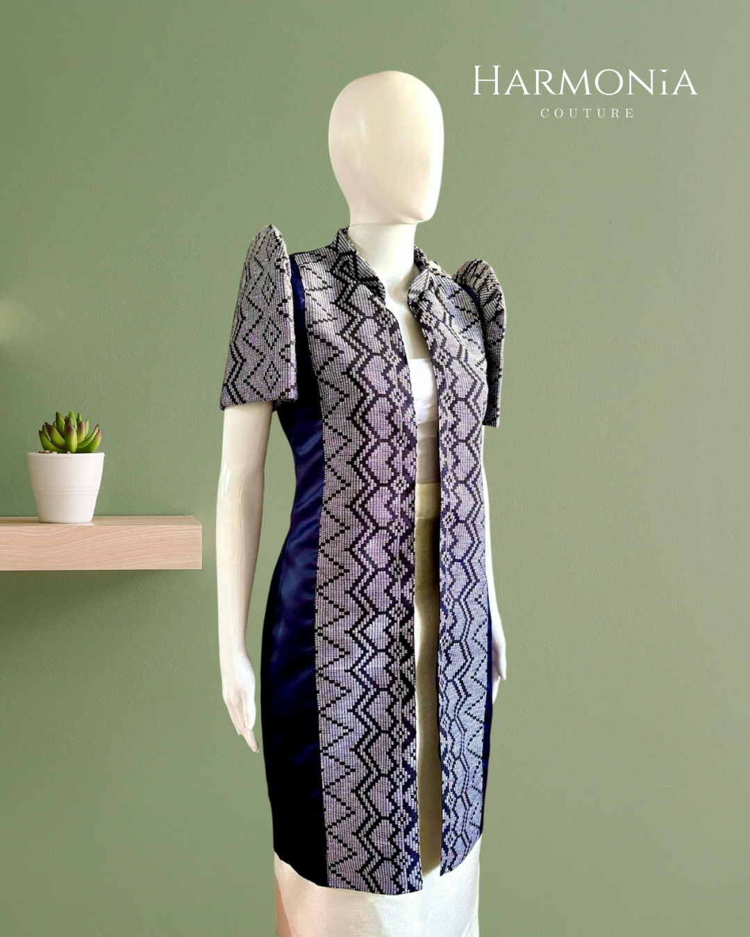 Modern Filipiniana Inaul Cover Dress_2