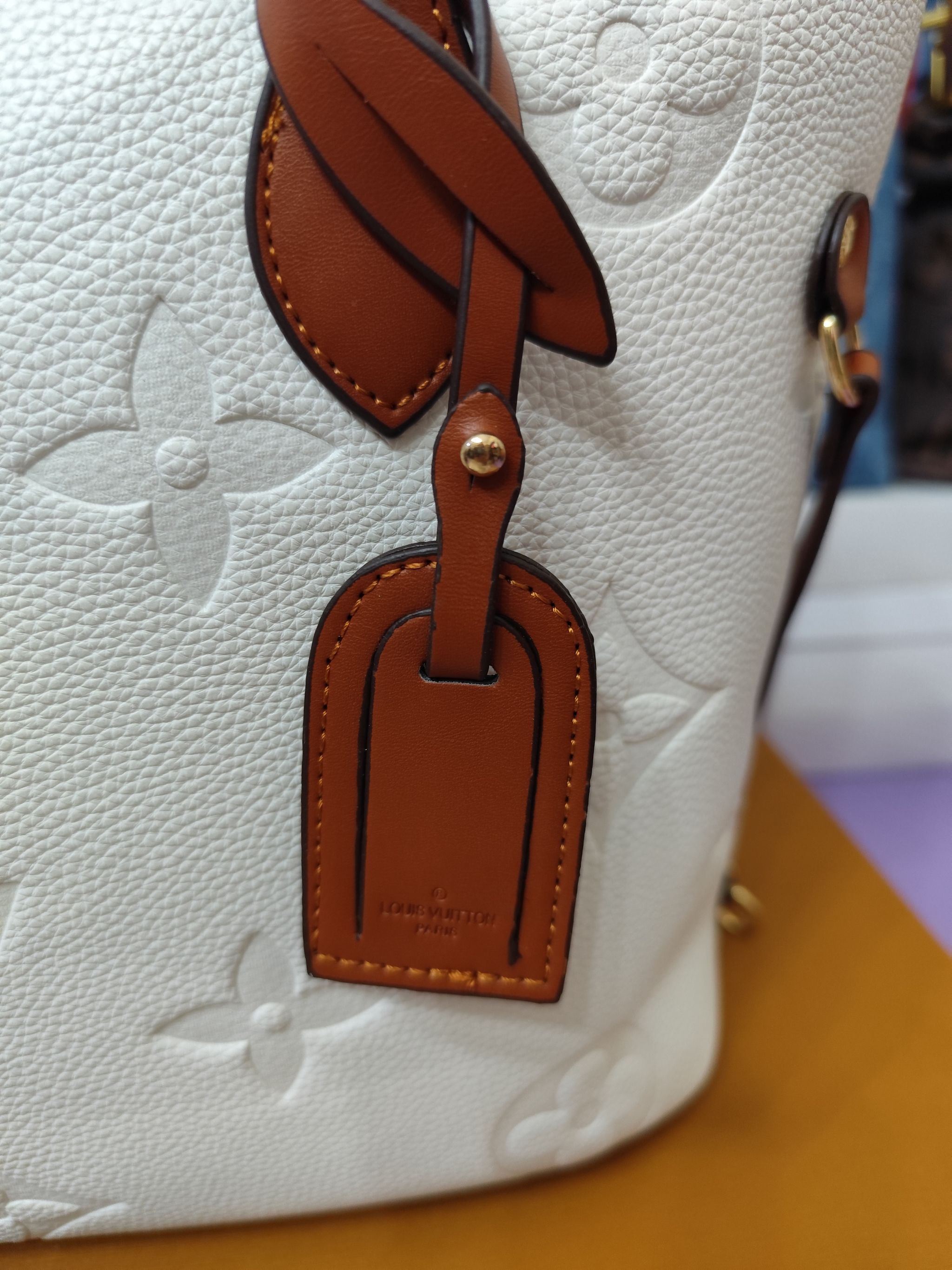Bolsos LV, neverfull blanco/marrón, alta calidad _1