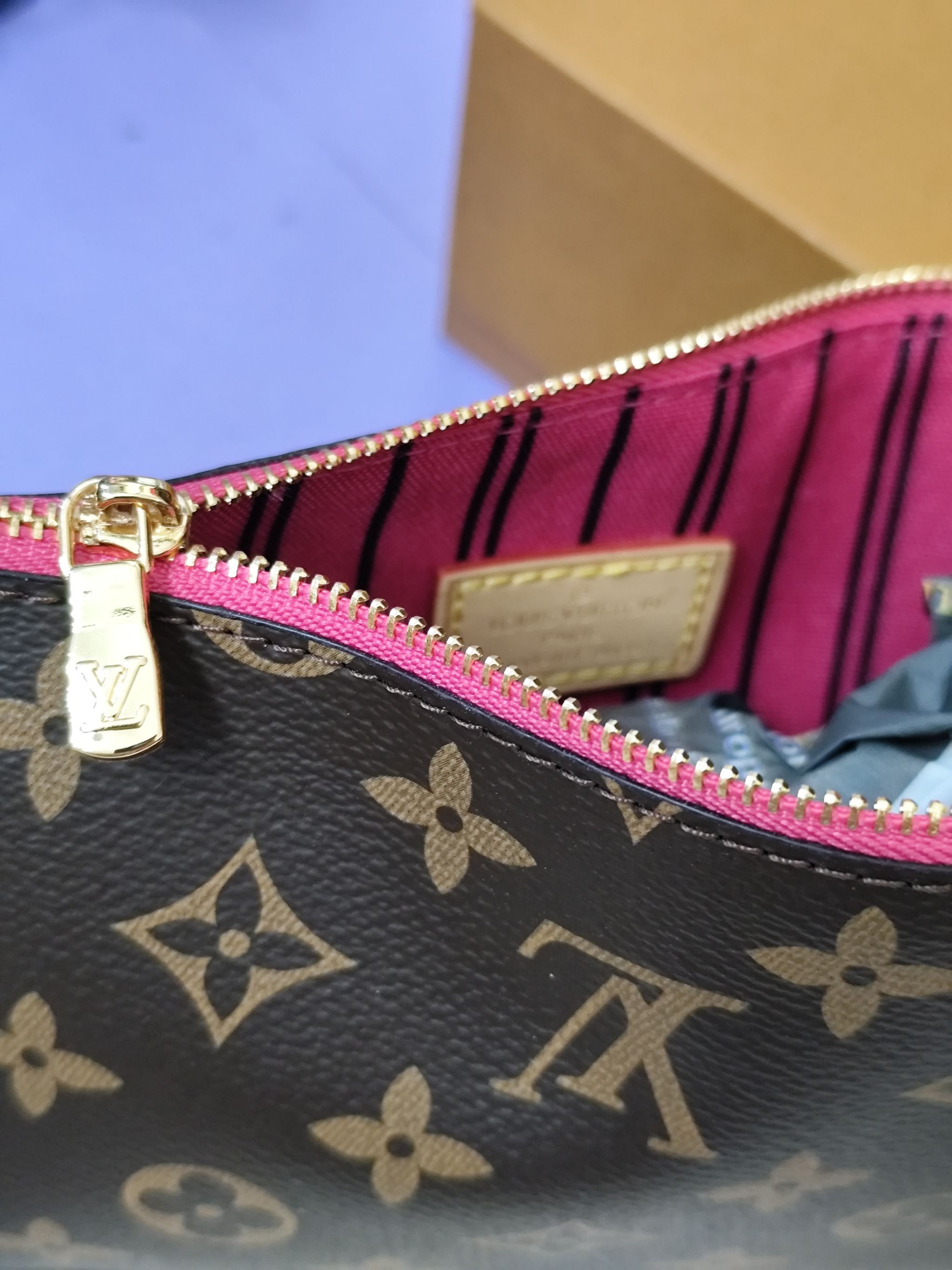 Bolsos LV, neverfull marrón, alta calidad _2