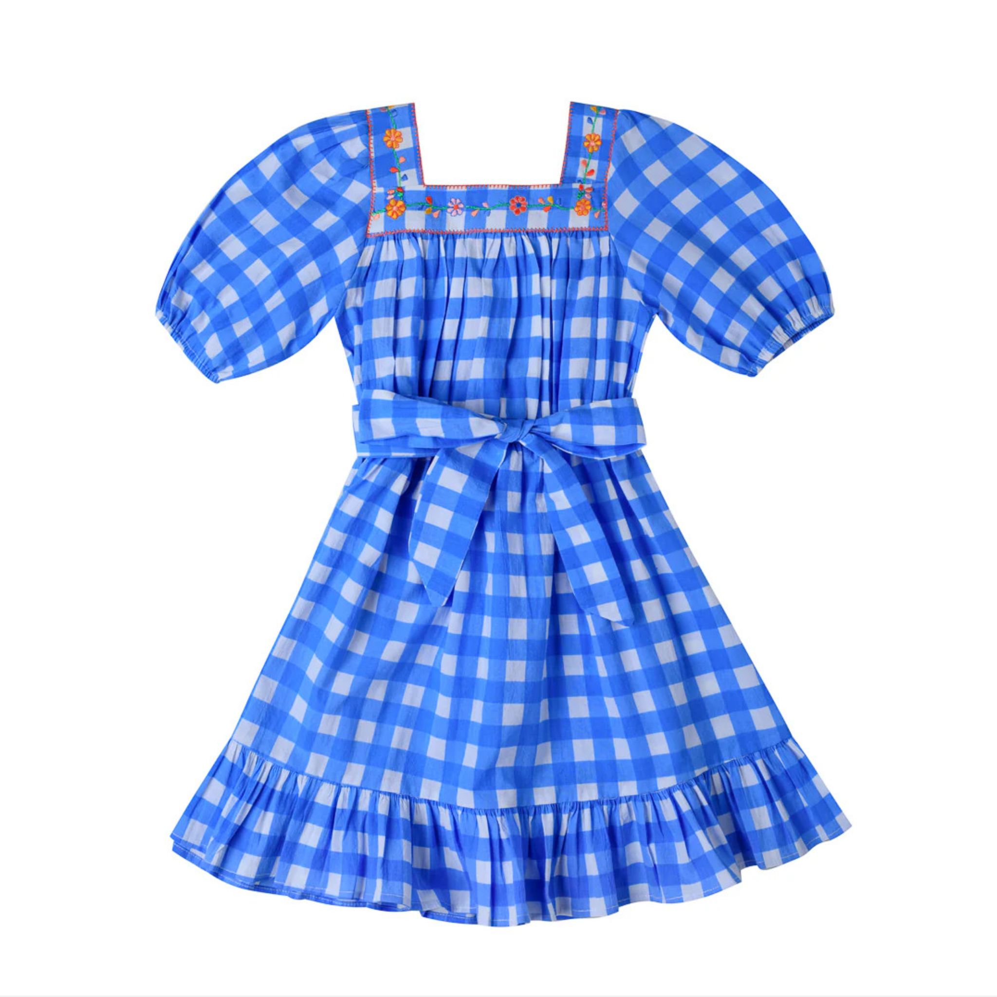 *Pre-order* Solange Embroidered Dress (Vichy)_2