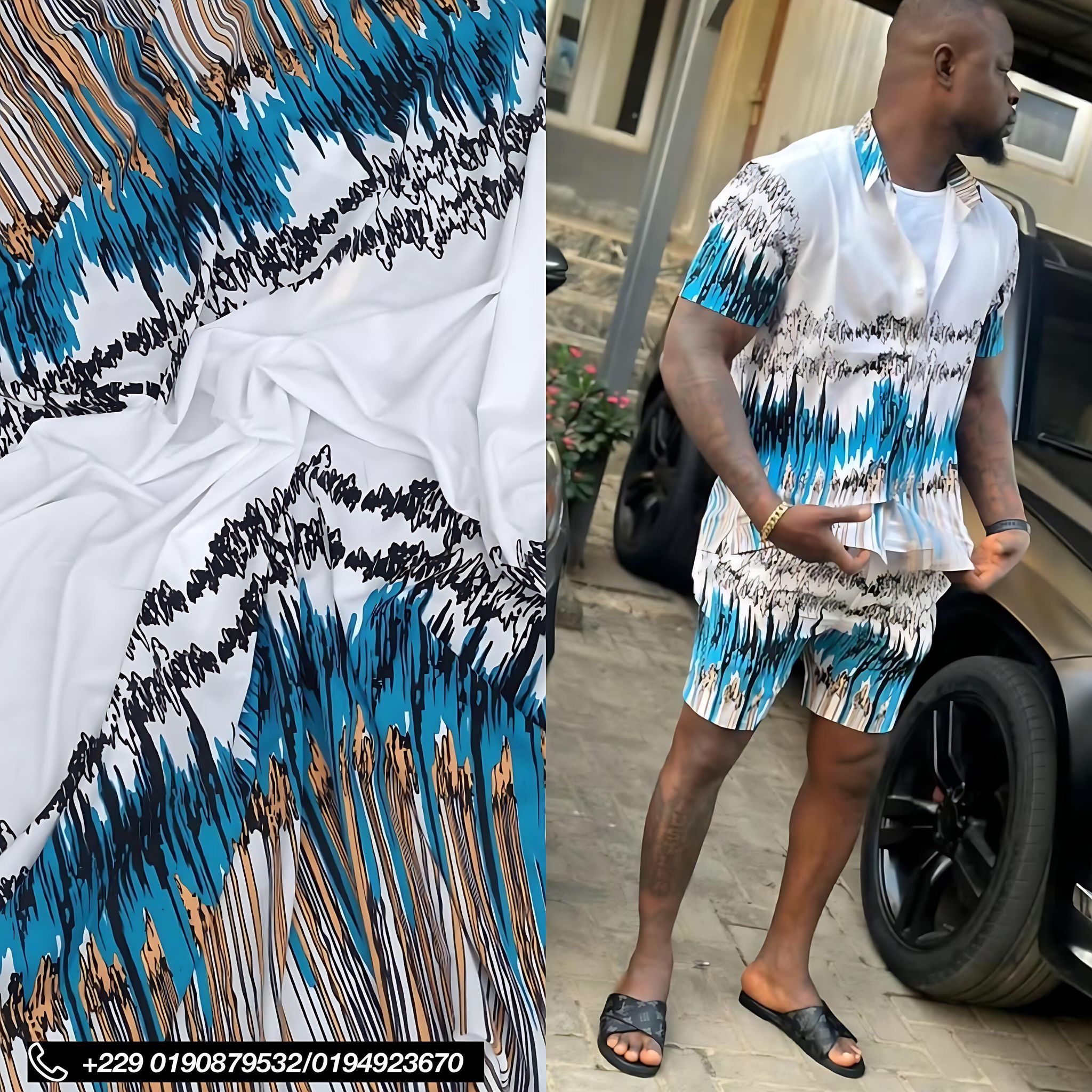 Tissu crepe vintage _4