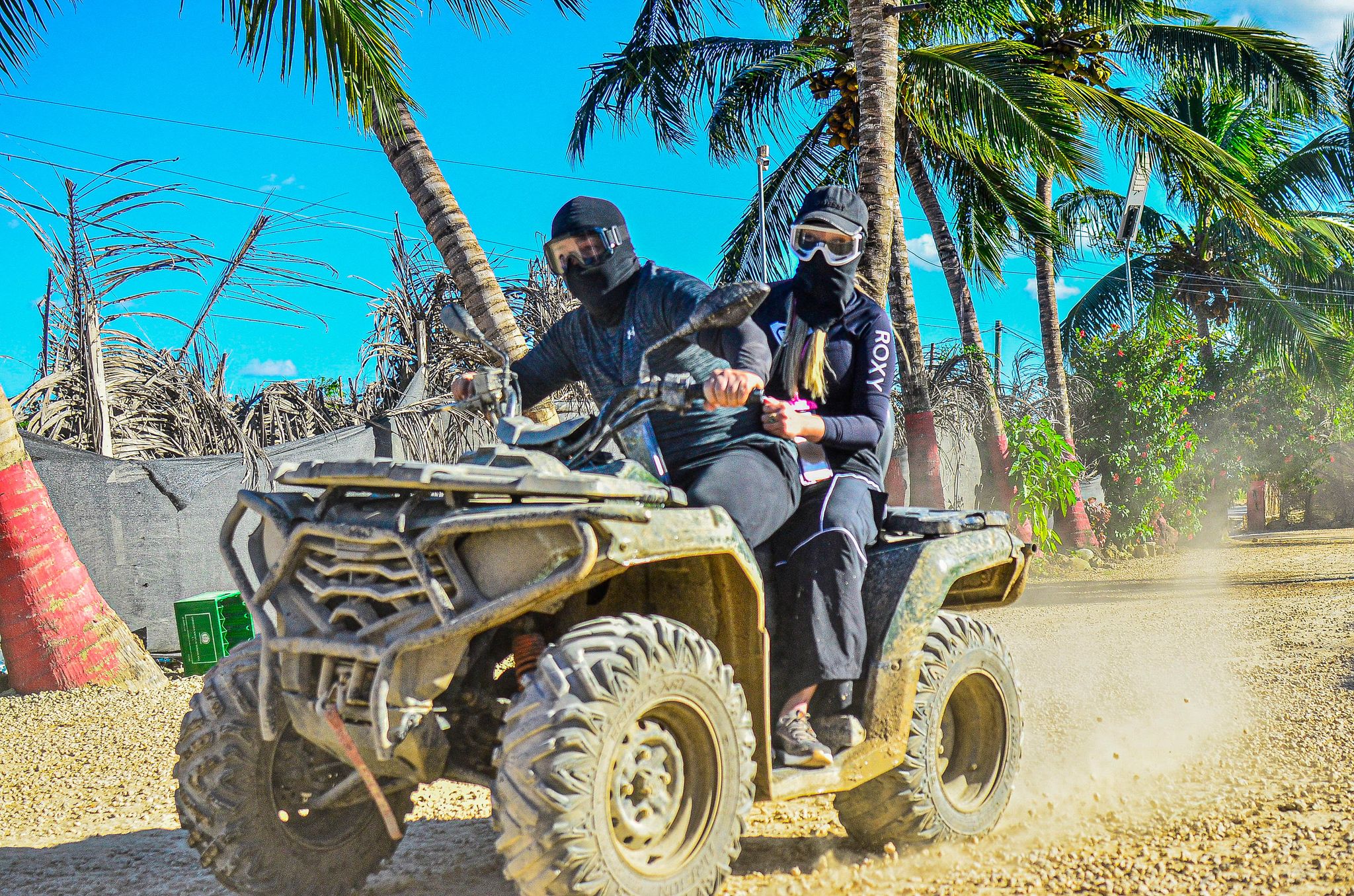 { ATV TOUR for 2 riders per ATV }  Get ready for a wild ride! You'll drive your own buggy through muddy trails, explore a hidden cave, visit a traditional Dominican house for local tastings (like coffee, cacao & mamajuana), and finish off with a swim at the stunning Macao Beach. Adventure, culture, and fun—all in one tour!_0