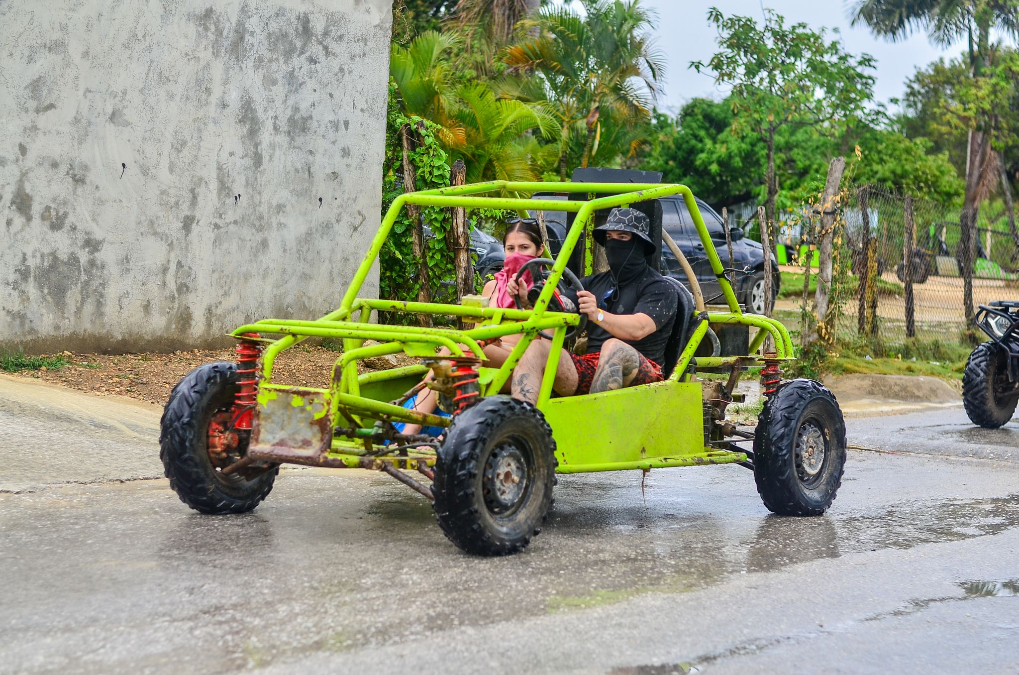 { Double buggy for 2 drivers }Get ready for a wild ride! You'll drive your own buggy through muddy trails, explore a hidden cave, visit a traditional Dominican house for local tastings (like coffee, cacao & mamajuana), and finish off with a swim at the stunning Macao Beach. Adventure, culture, and fun—all in one tour!_1