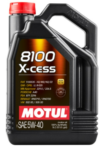 Motul 8100 X-Cess gen2 5W40 Fully Synthetic Motor Oil  5L_0
