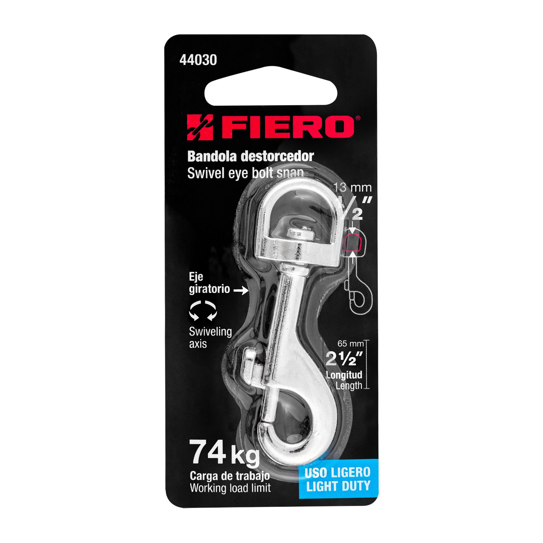 Bandola de zinc de 1/2' giratoria, FIERO_3