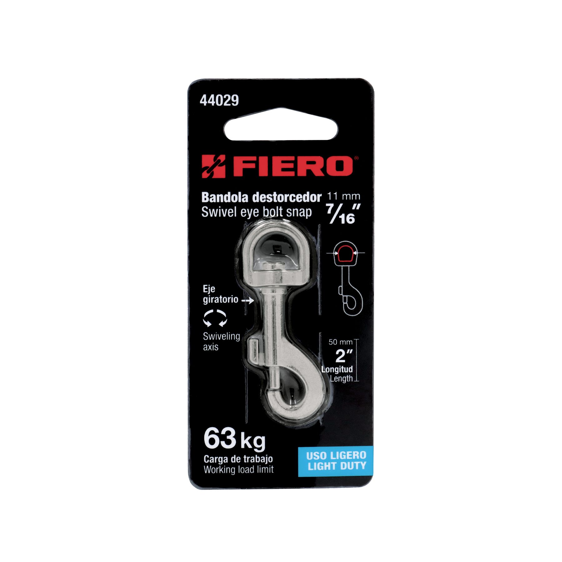 Bandola de zinc de 7/16' giratoria, FIERO_3