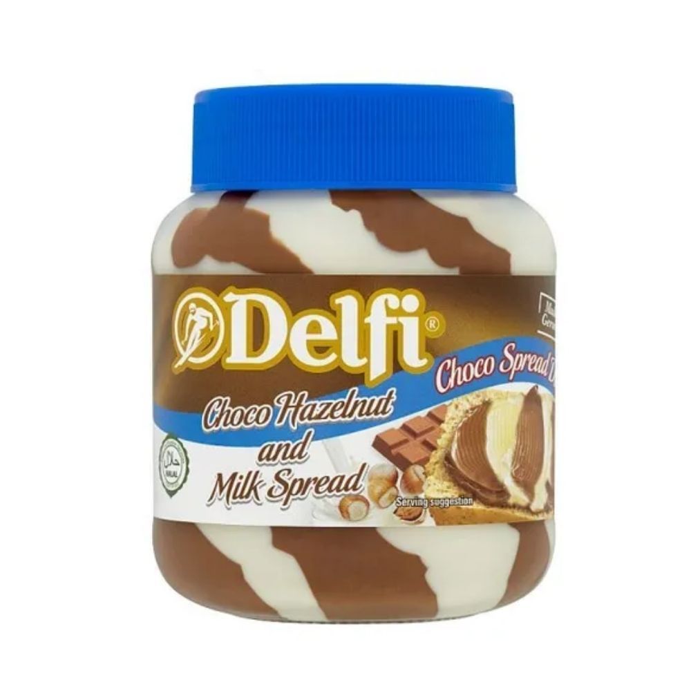 DELFI CHOCO HAZELNUT & MILK SPREAD 350G_0