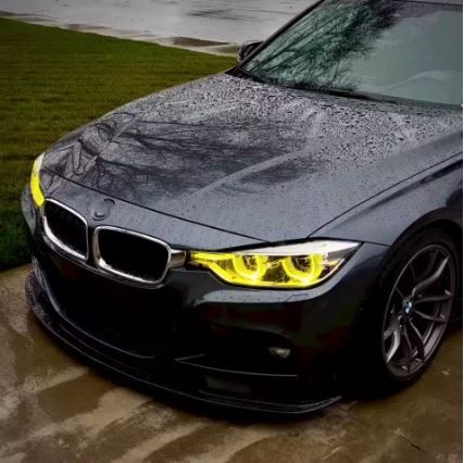 Bright Yellow Daytime Running Lights For BMW 3 Series F30 LCI 3' F31 63117419610 63117419615 Angel Eyes (10007474)_1