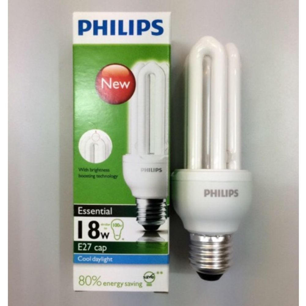 PHILIPS ESSENNTIAL LIGHT LAMP 18W E27 CAP _0