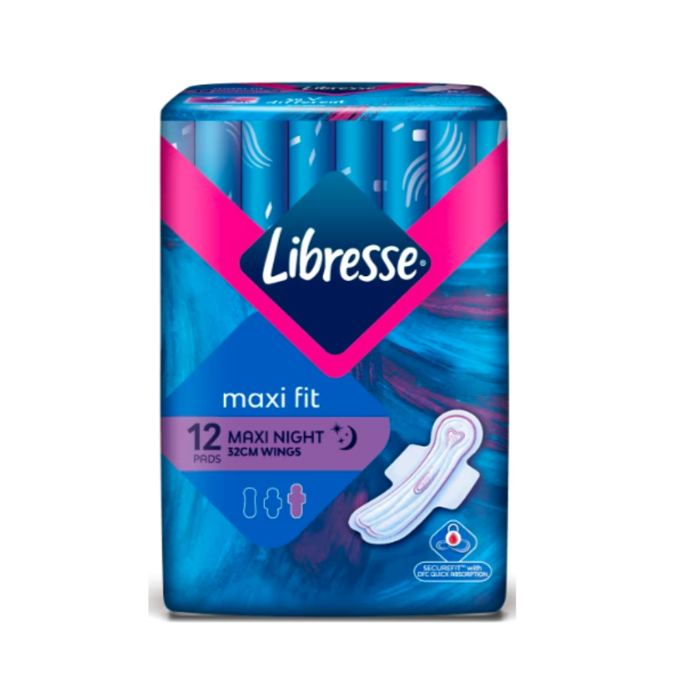 LIBRESSE MAXI NIGHT WINGS EXT.LONG 12 PADS_0