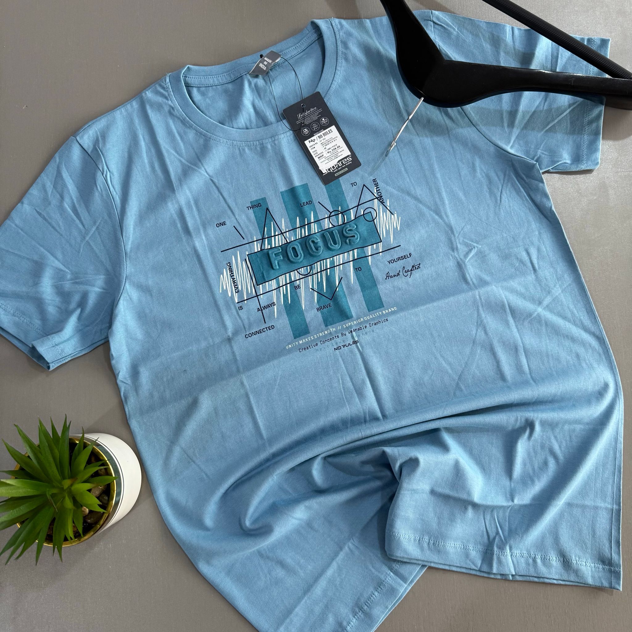 NO RULES T-SHIRTS - BLUE_0