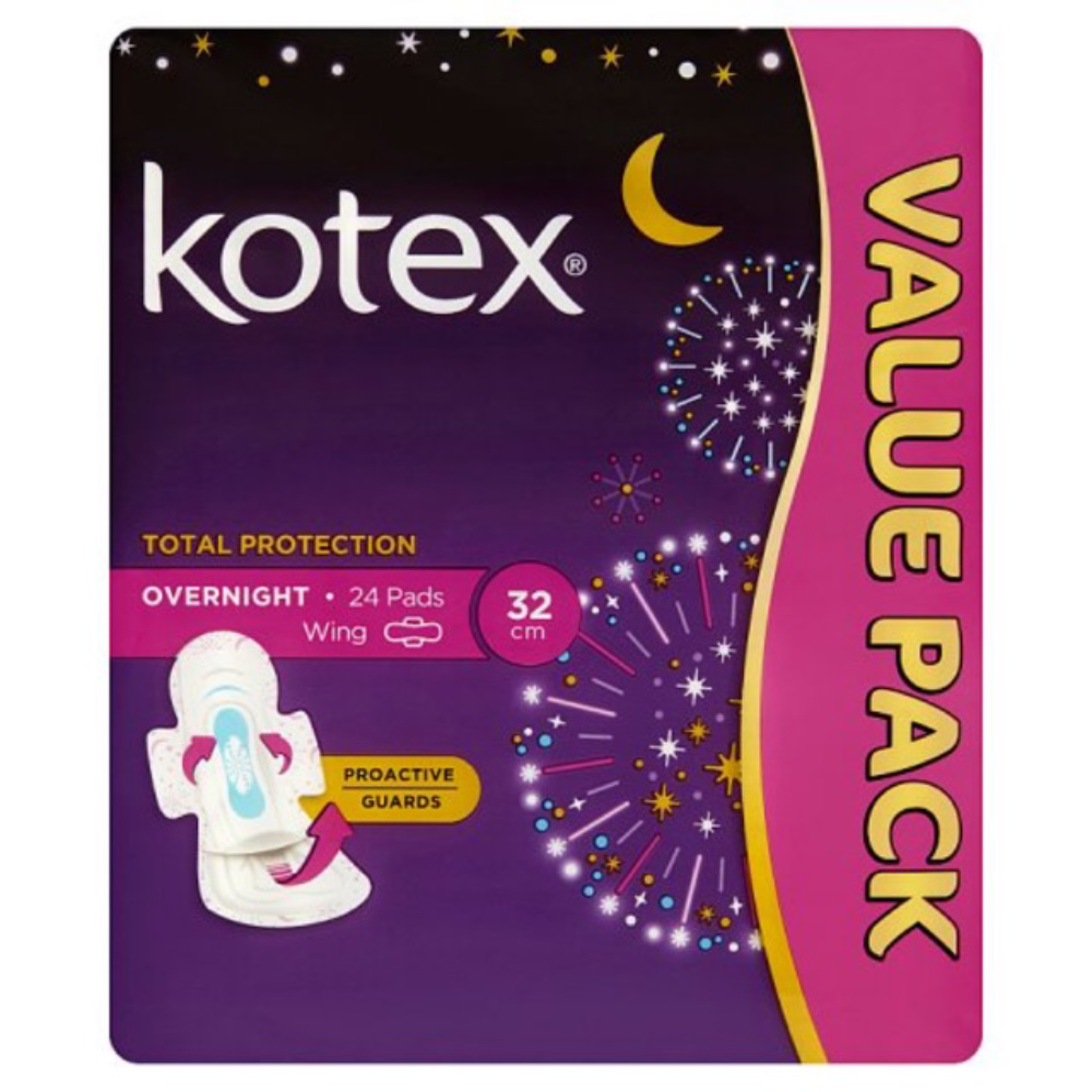 KOTEX OVERNIGHT WING 32CM 24 PADS_0