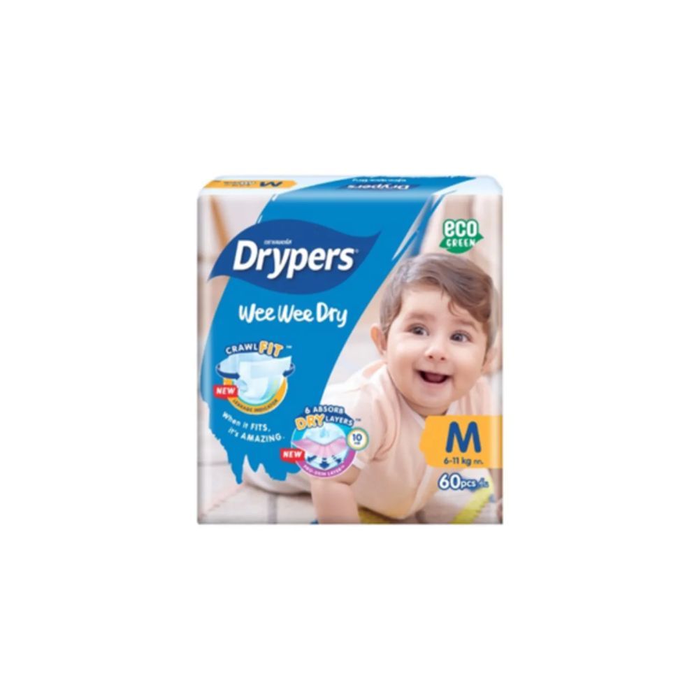 DRYPERS WEE WEE DRY M 60PCS_0