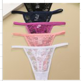 Solid Floral Seamless Panties_0