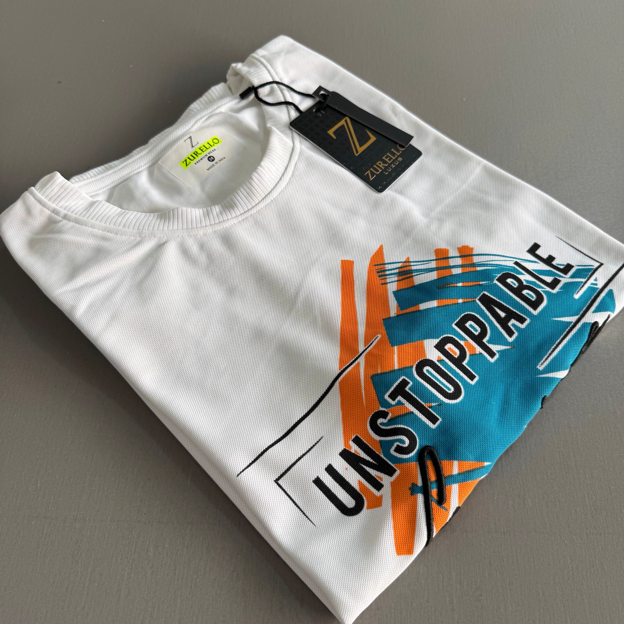 Zurello Printed T-Shirts- WHITE_1