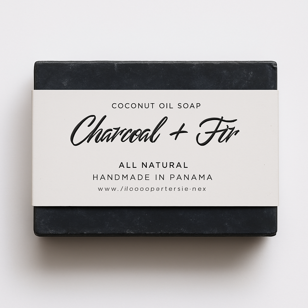 Charcoal + Fir Soap 100g / Jabón Carbón + Abeto 100g_0
