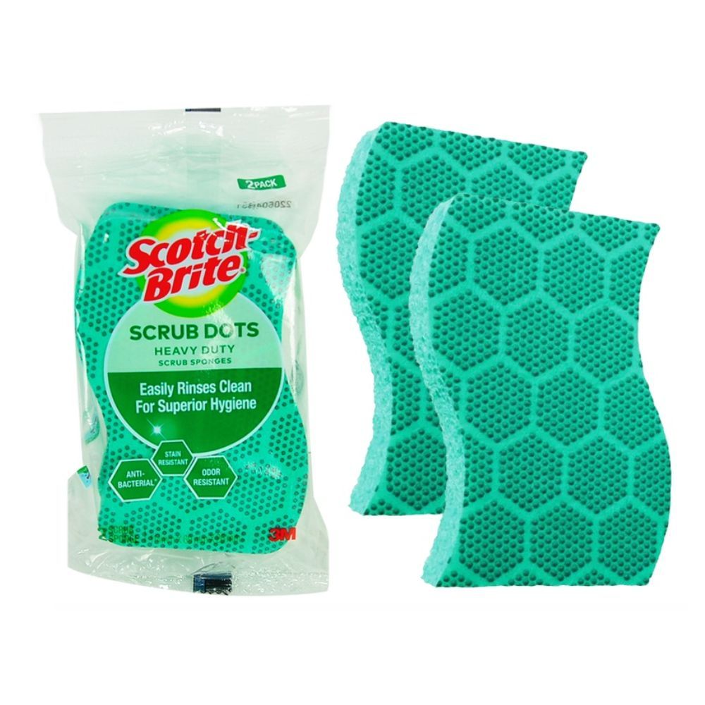 SCOTCH BRITE SCRUB DOTS 2PCS_0