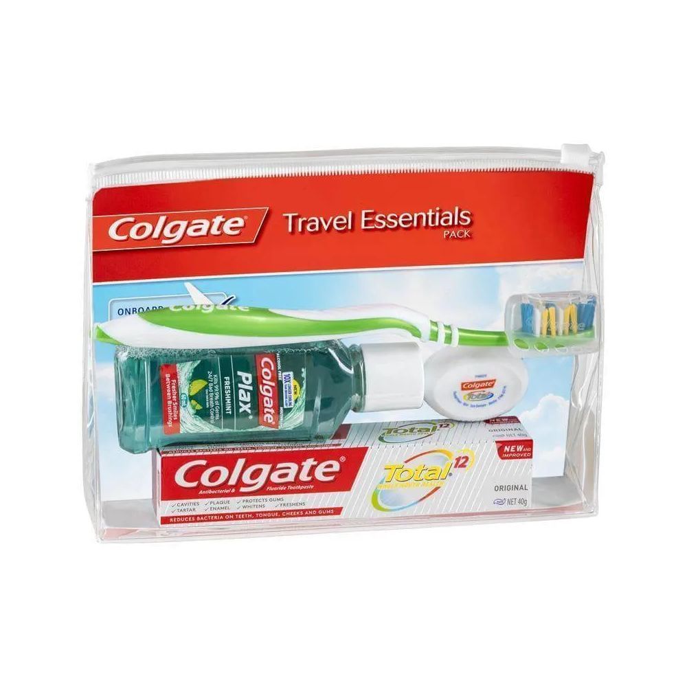 COLGATE TRAVEL KIT+TOOTHPASTE SET 1PCS_0