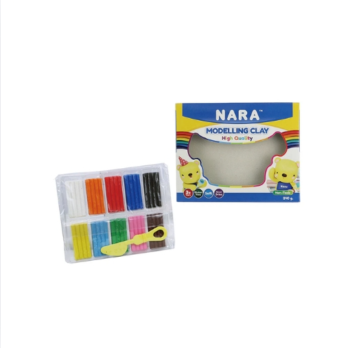 NARA 10 COLOURS MODELLING CLAY 240G_0