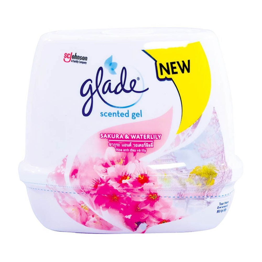 GLADE SCENTED GEL SAKURA & WATERLILY 180G_0