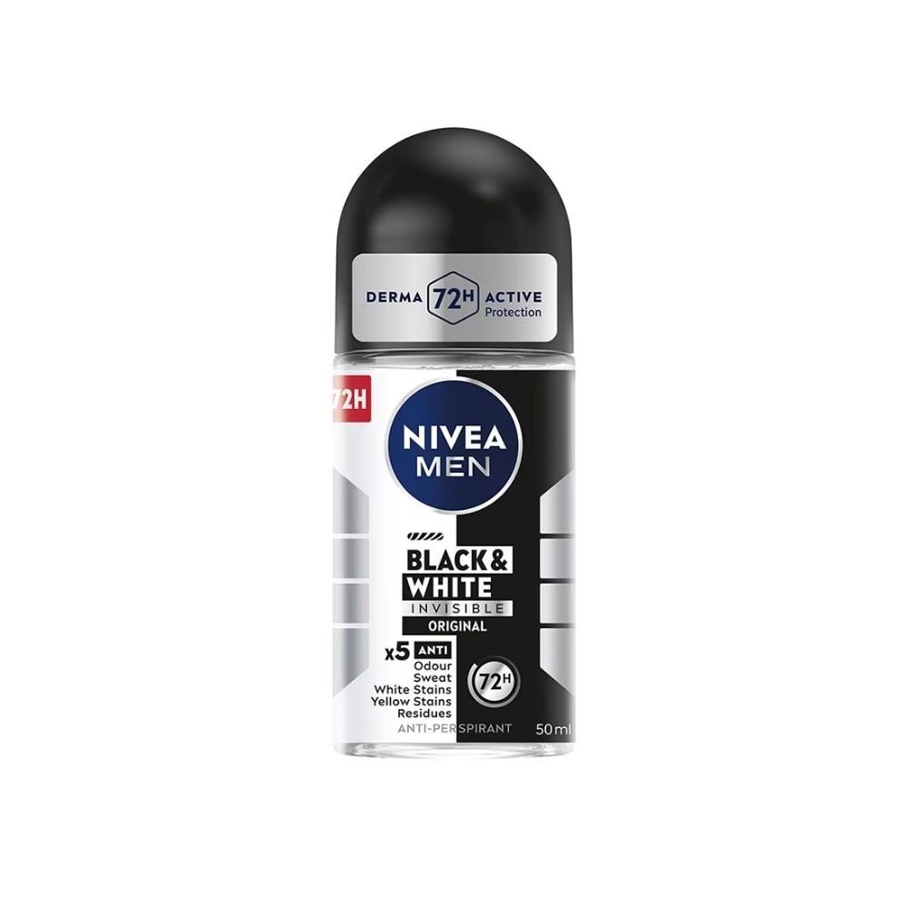 NIVEA FOR MEN BLACK & WHITE ROLL ON 50ML_0