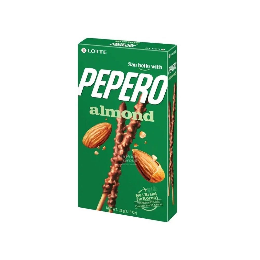 LOTTE PEPERO ALMOND & CHOCOLATE STICK  32G_0
