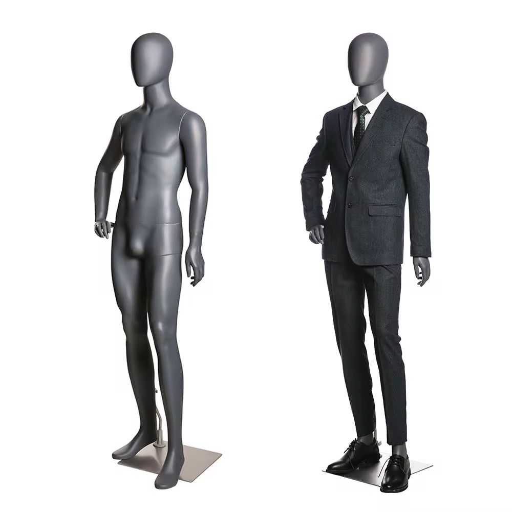 Men mannequin grey man full body mannequin for business suit _4