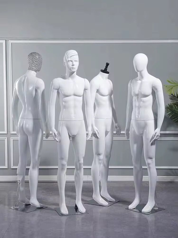 Boutique Metal Hollow Mannequin Gold Head Men Manikin Dummies Whole Body Manikin Dummies Black Men Mannequin Full Body_2