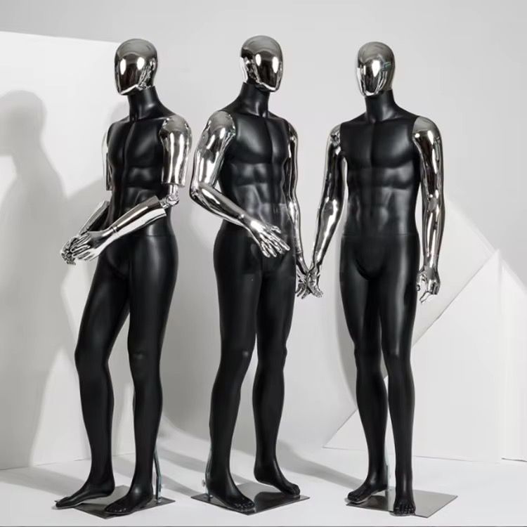 Black Golden Full Body Sports Mannequin Muscle Man Mannequin Male Female Bodybuilder Model Display_2