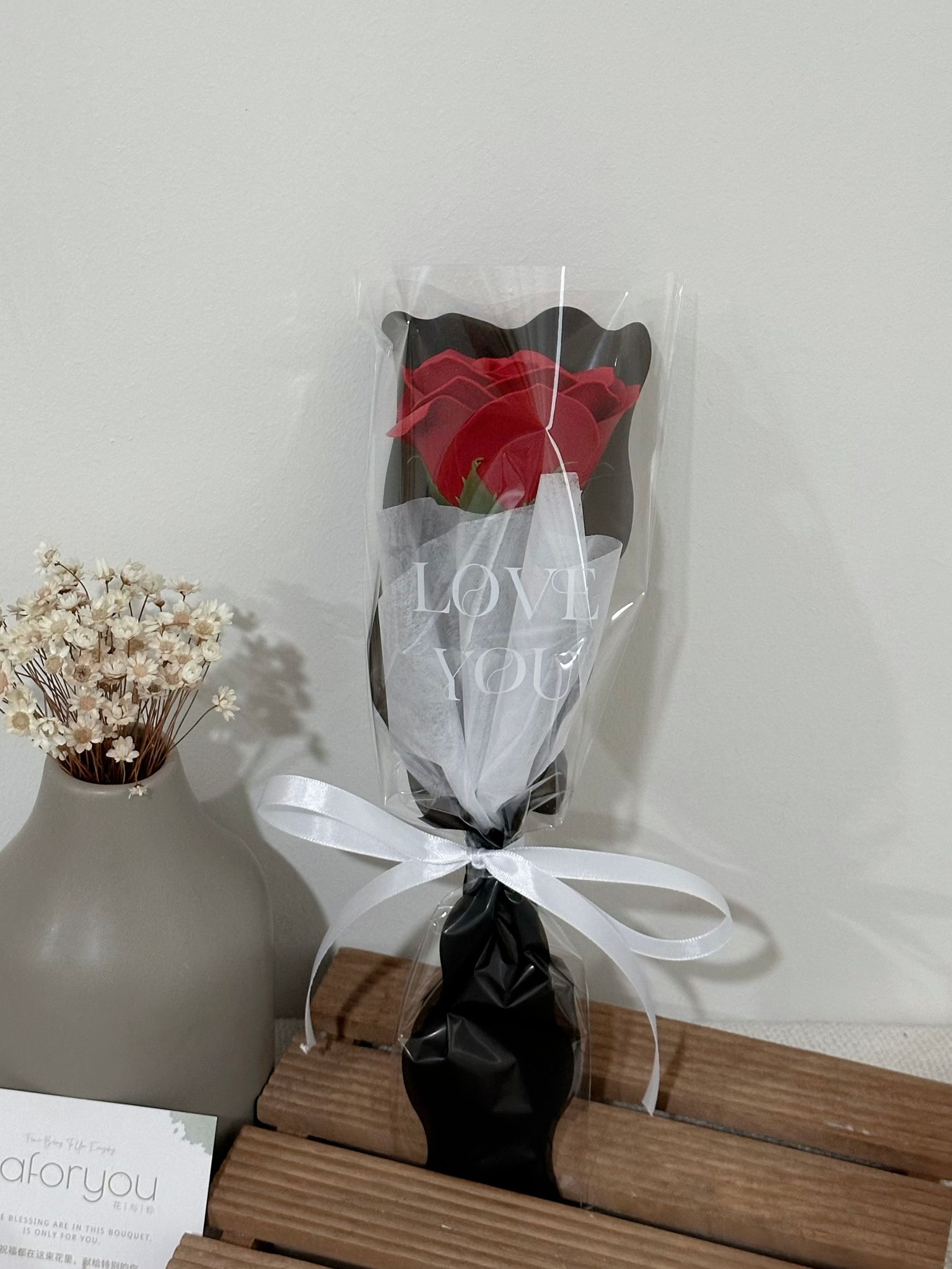 1 Stalk Soap Rose Bouquet (1SRS001)_3