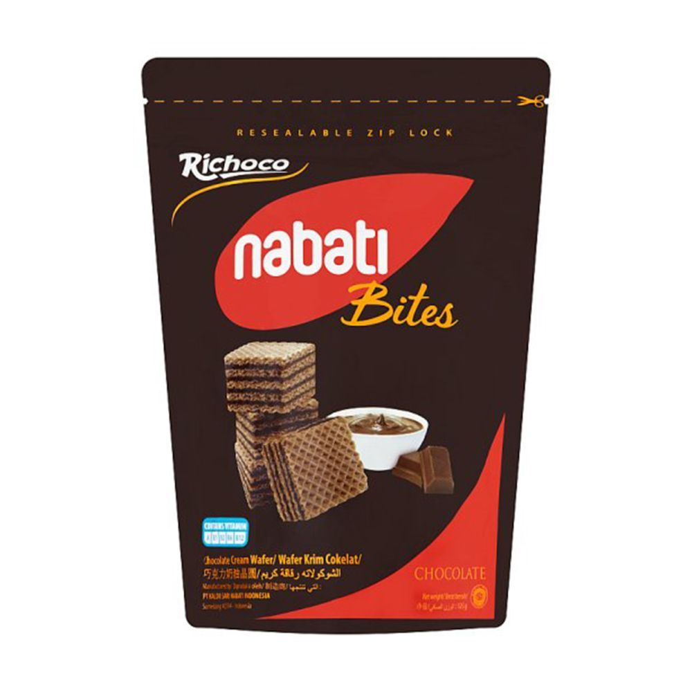 RICHOCO NABATI BITES CHOCOLATE WAFER 125G_0