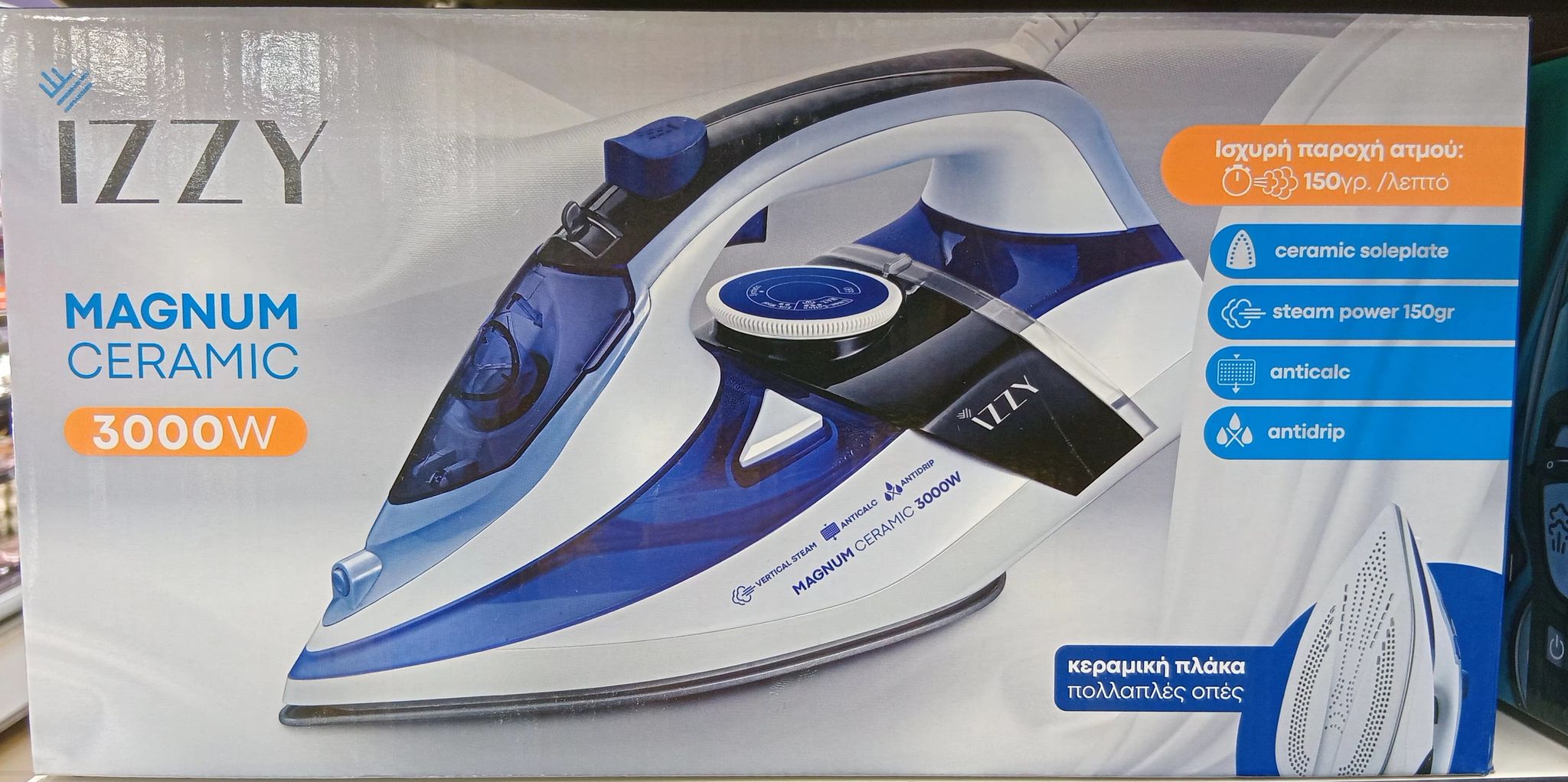 Izzy Magnum Ceramic Steam Iron 3000w_0