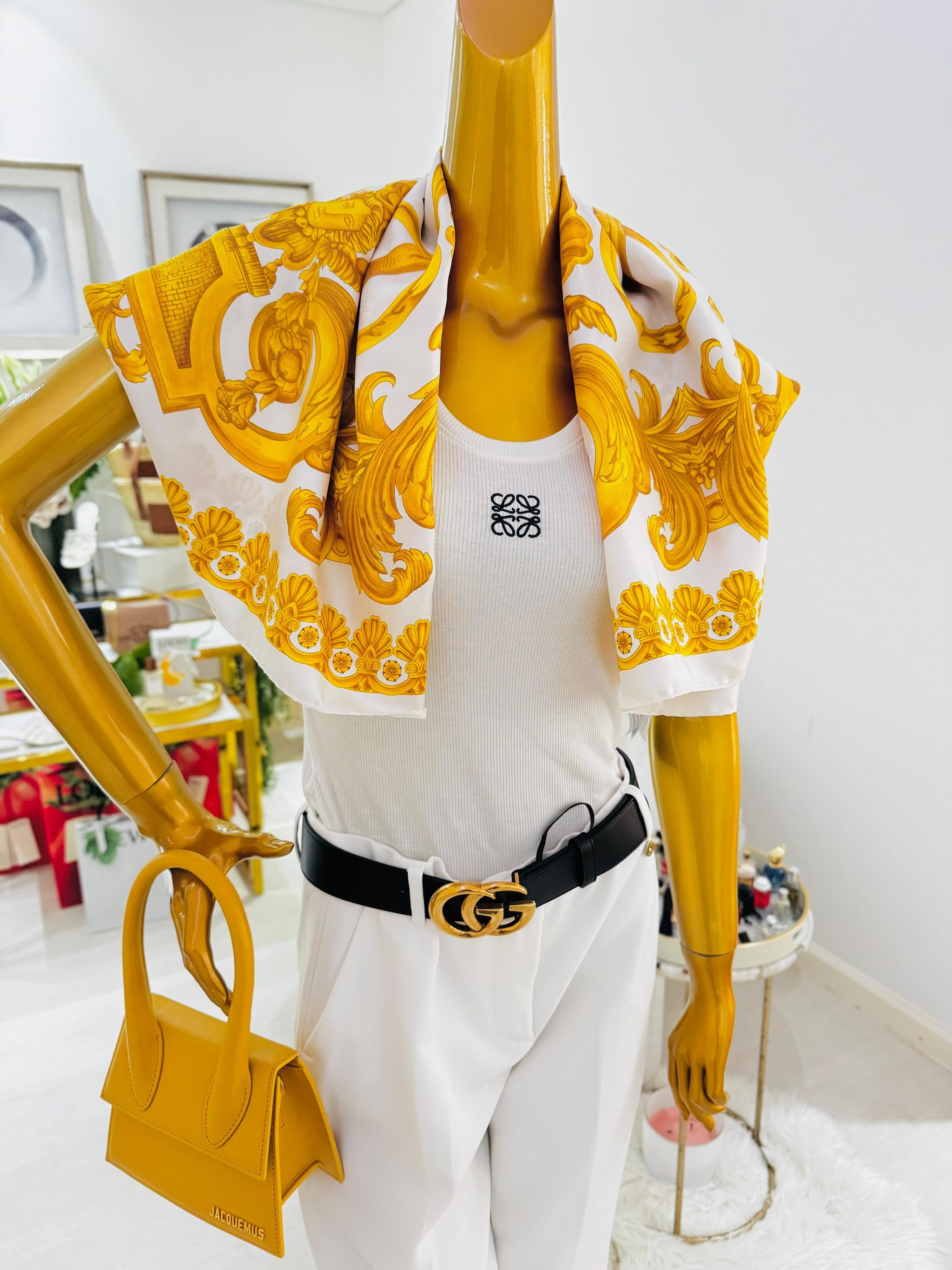Lenço Versace - Gold barroco _3