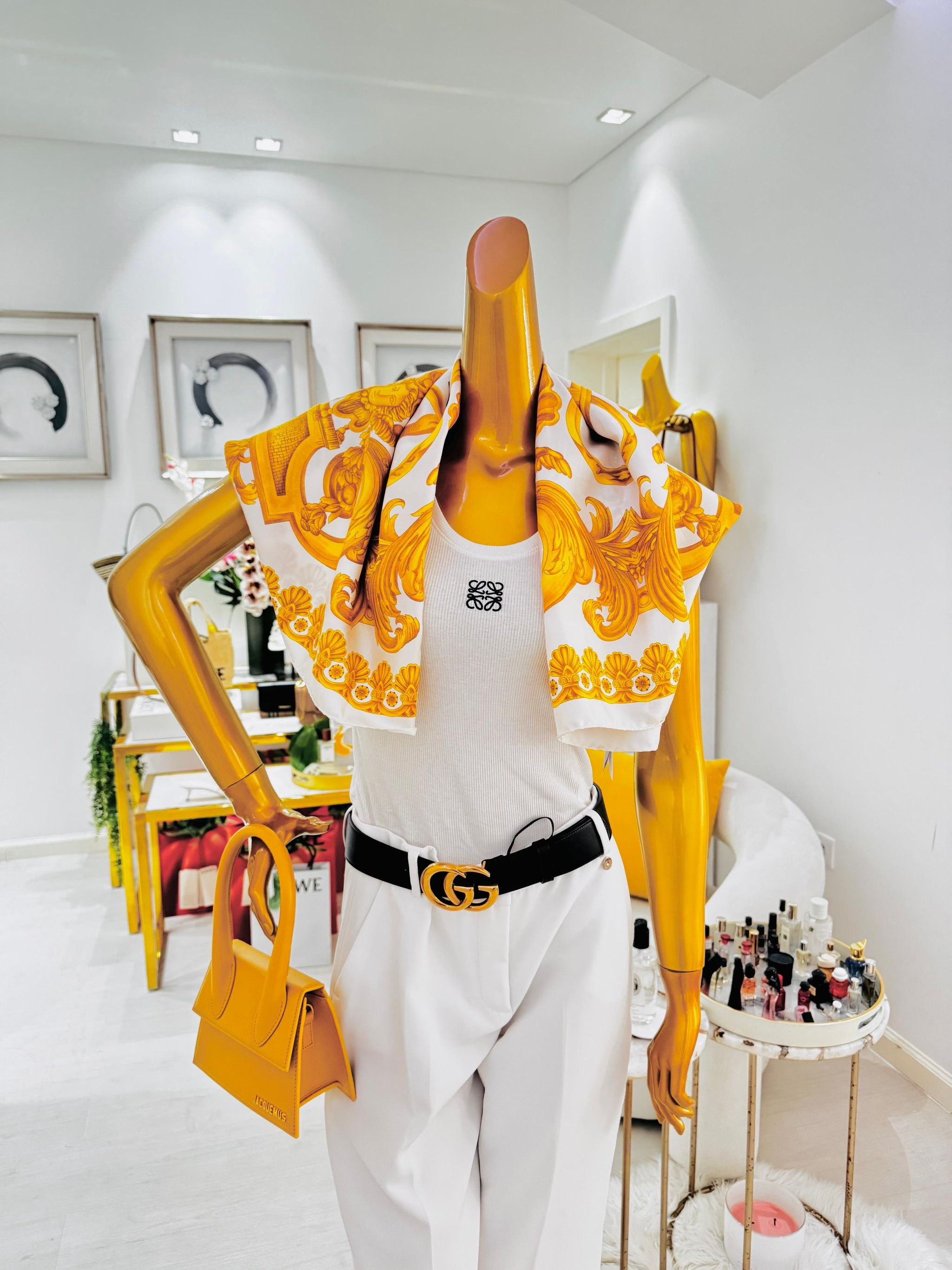Lenço Versace - Gold barroco _2